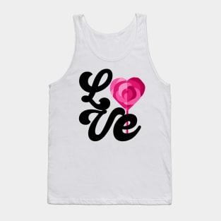 Lollipop Candy Heart Valentines Day Retro Trendy Women Girls Tank Top